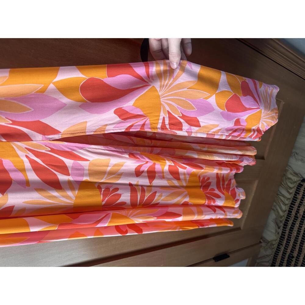 Anthropologie Abel The Label Rumi Open Back Maxi Dress Tropical Floral Sz Large - Picture 3 of 15